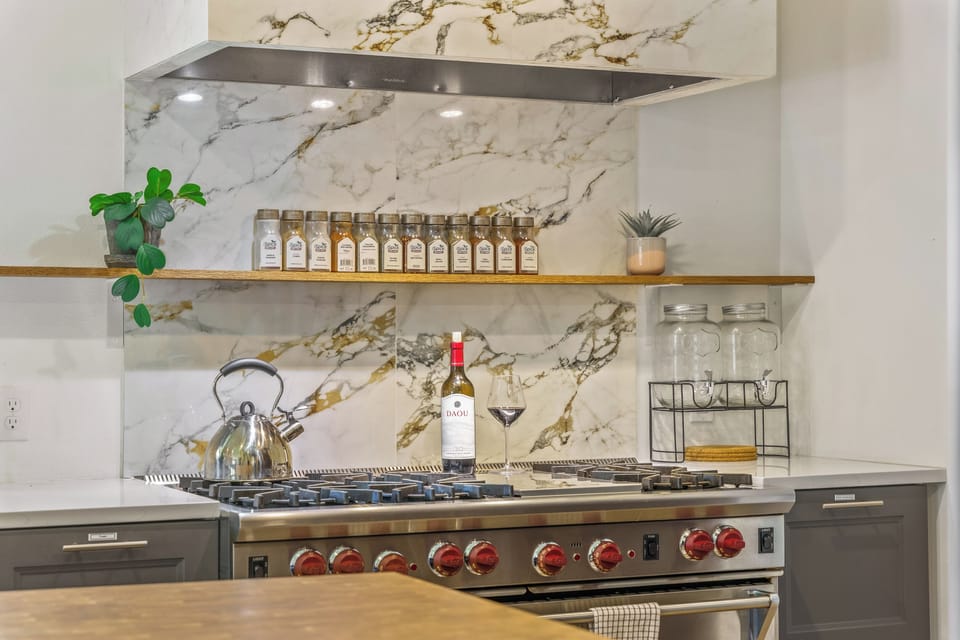 Top class Wolf range to help you create gourmet delights during your stay