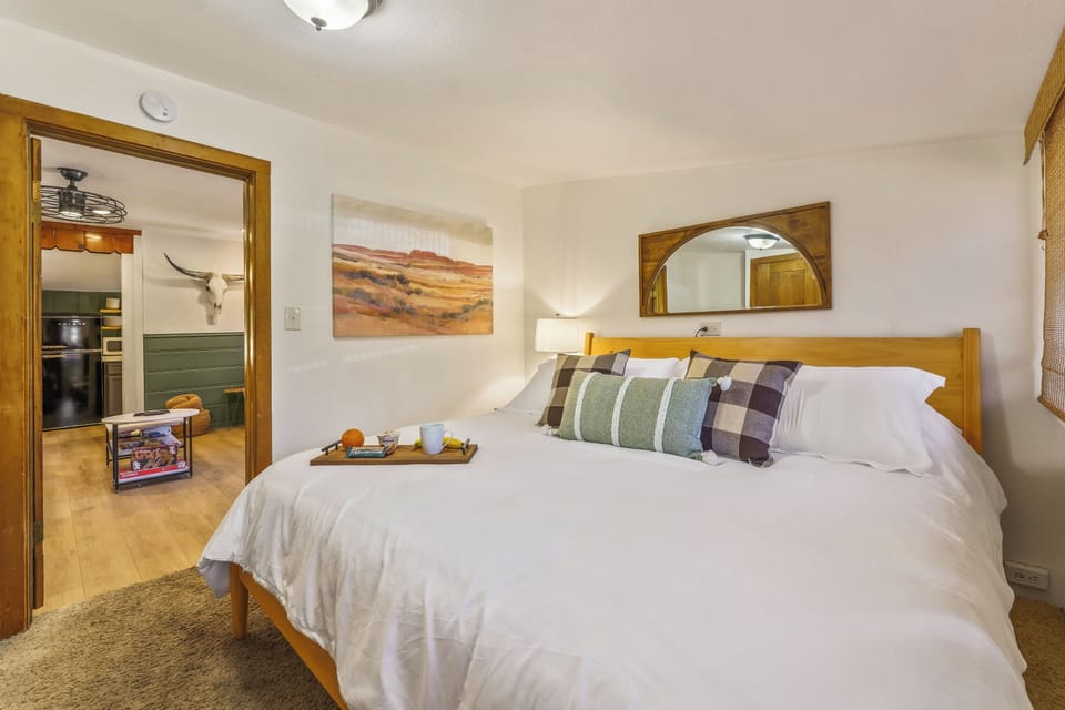 Spacious primary bedroom for those who enjoy comfort!