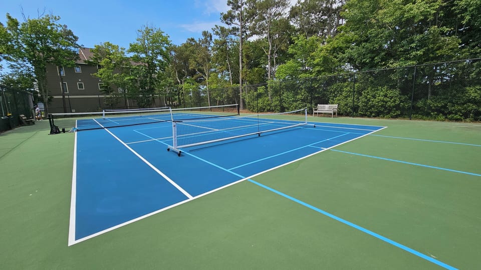 Check out the community pickleball court!
