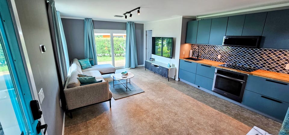 Kitchen and living room