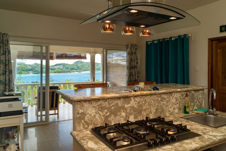 Deluxe Apartment, Garden View | Private kitchen | Full-size fridge, microwave, oven, stovetop