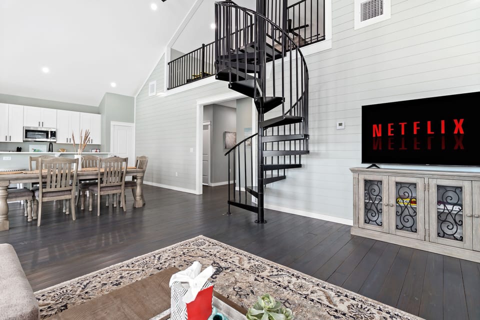 Loft open to below living space