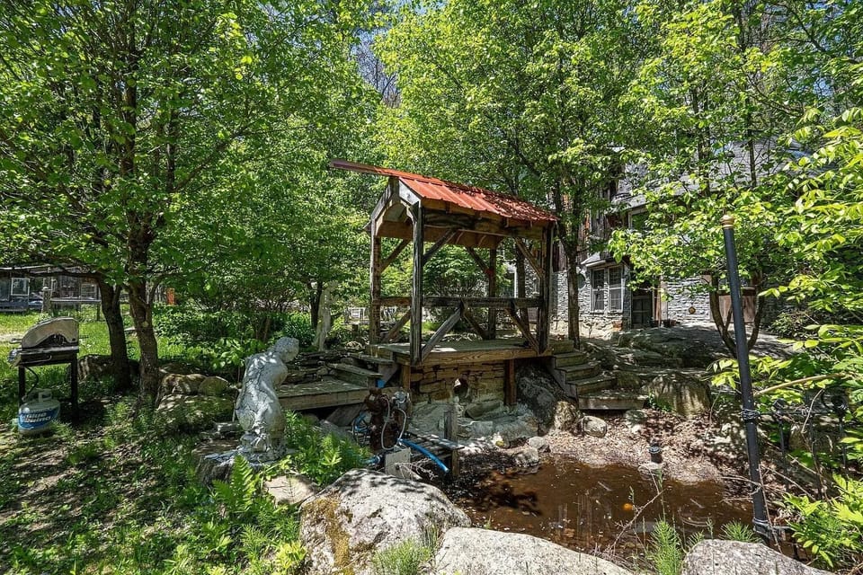 Backyard is an acre. 