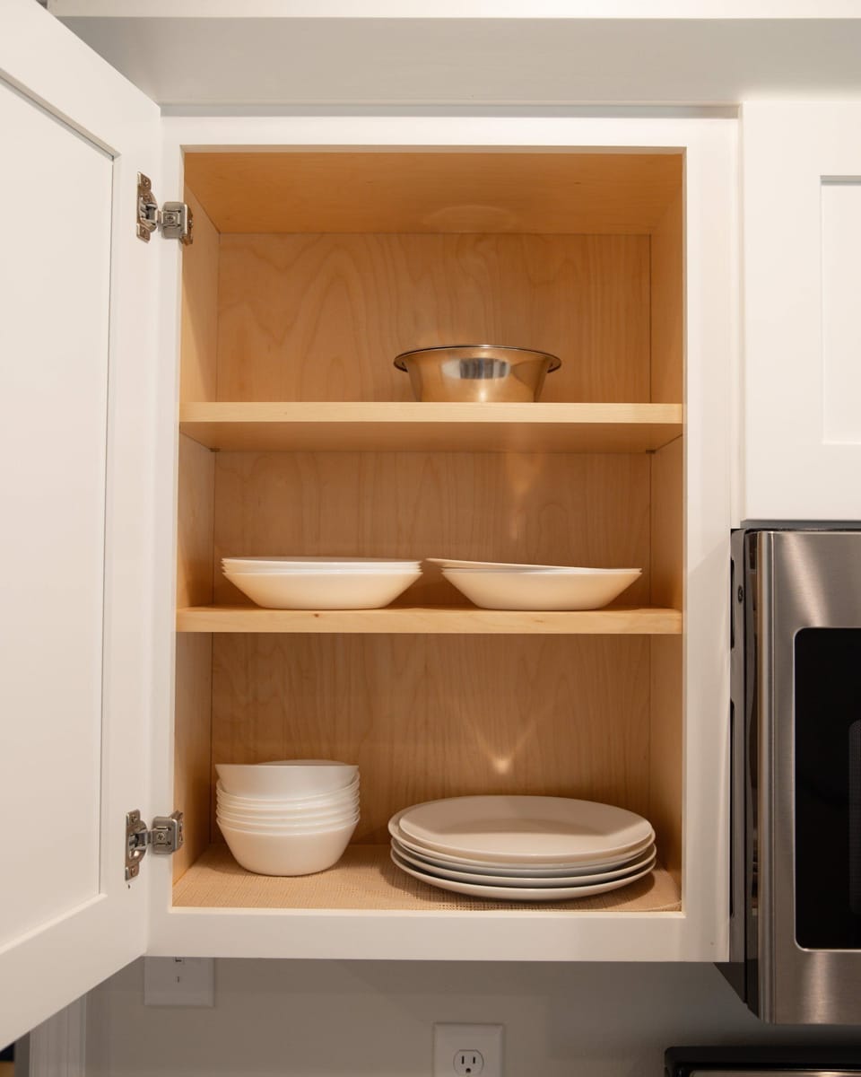 kitchen cabinet, Clanton cottage rental home, Thomasville, Ga