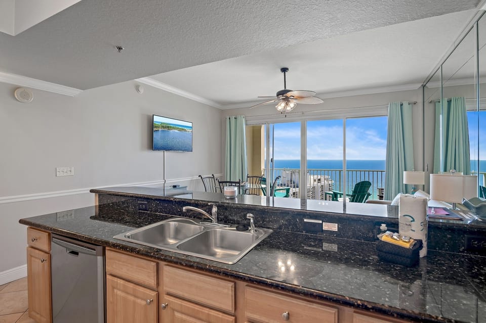 Panaromic views from kitchen