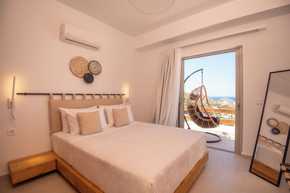 Rest easy in our queen-size bed, surrounded by modern comforts.
