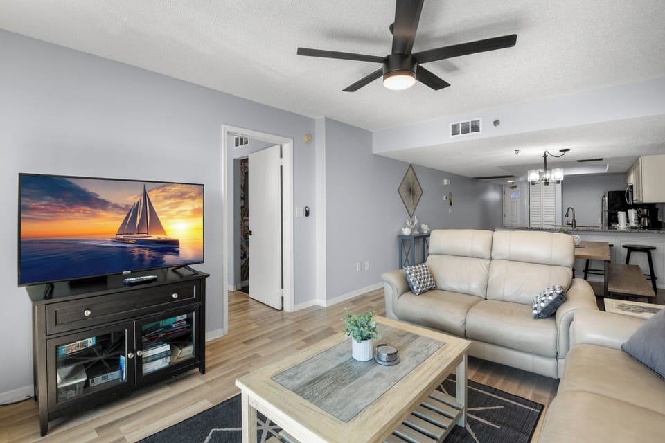 Open Living Room with comfortable furniture