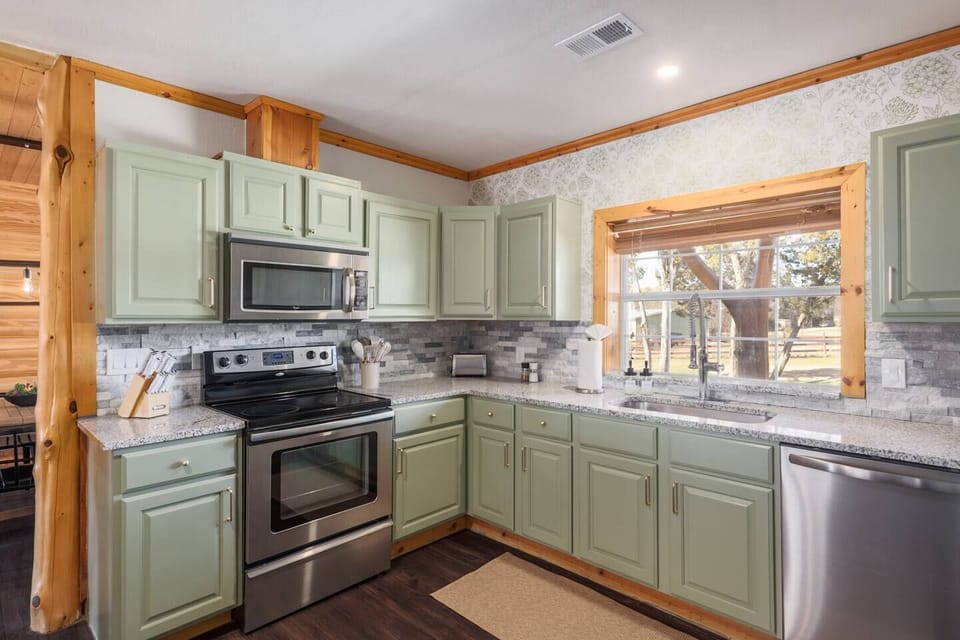 Fully-stocked kitchen