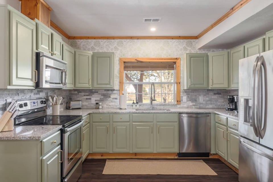 Fully-stocked kitchen