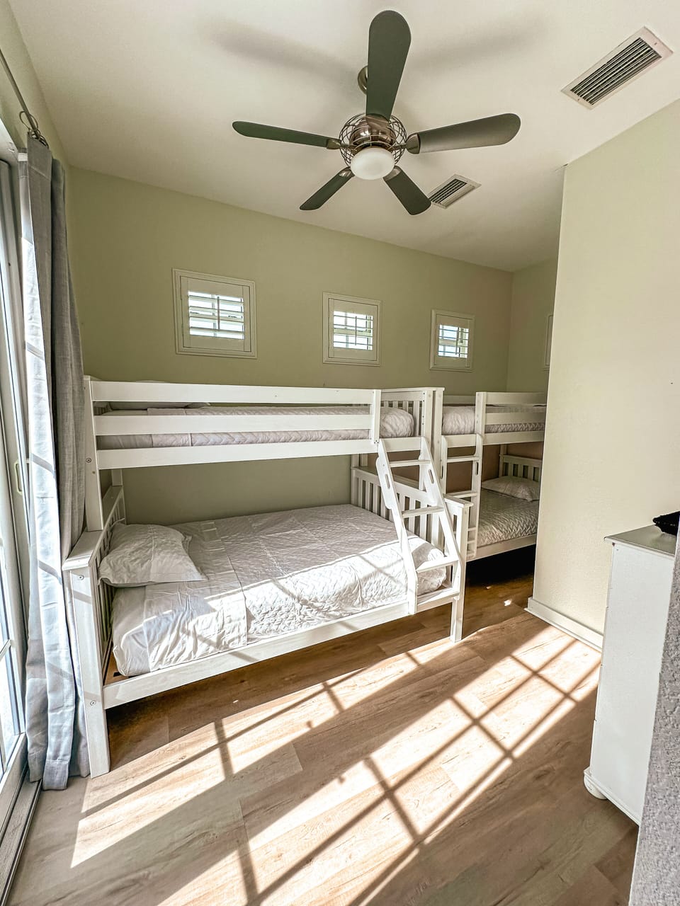 Enjoy amazing views of the sunset from the lookout deck off the Bunk Room