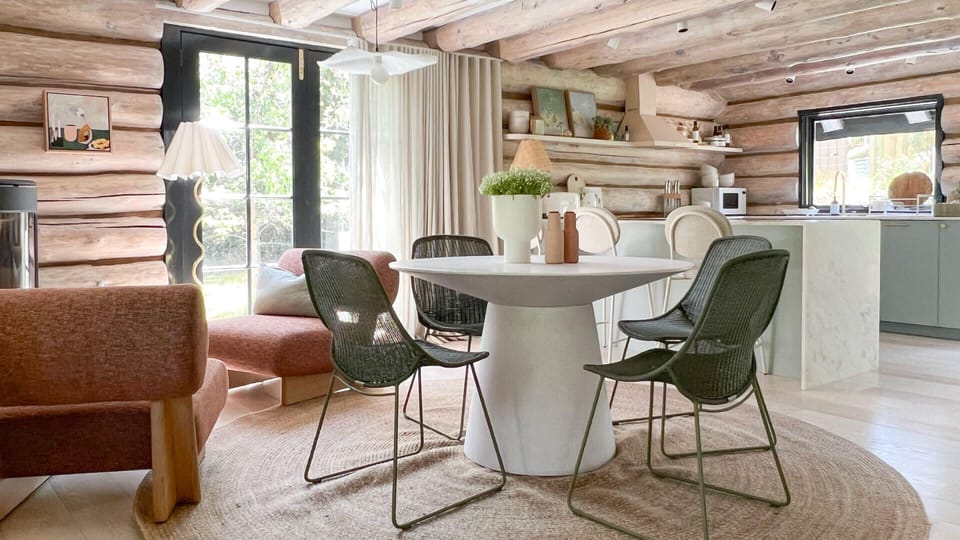 dining area in open plan living area
