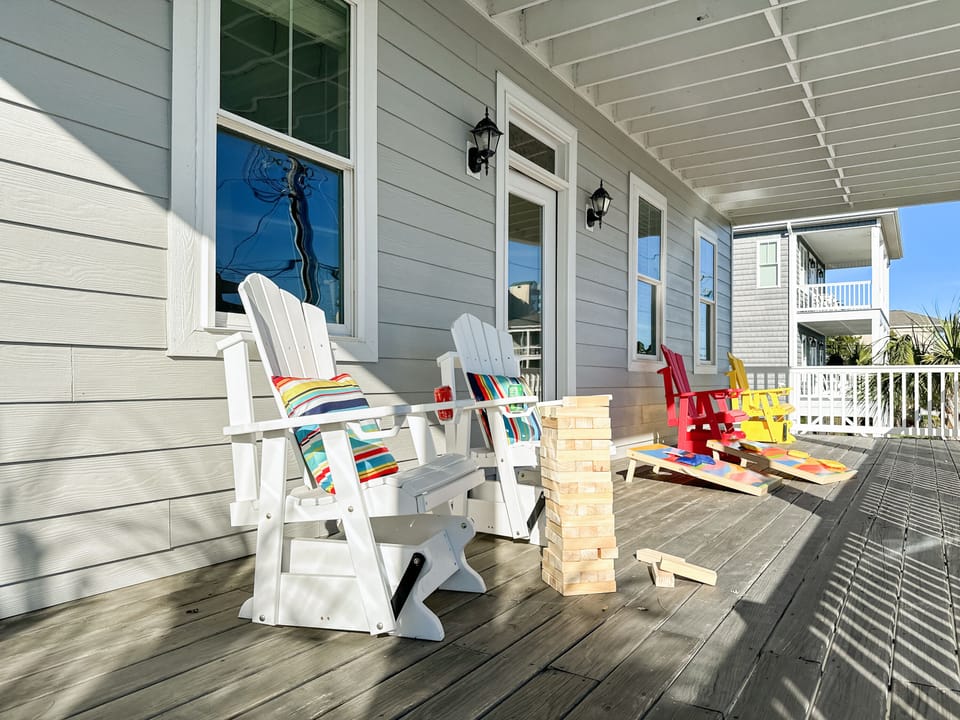 "Loved the deck and the rocking chairs!" - Julie, '23