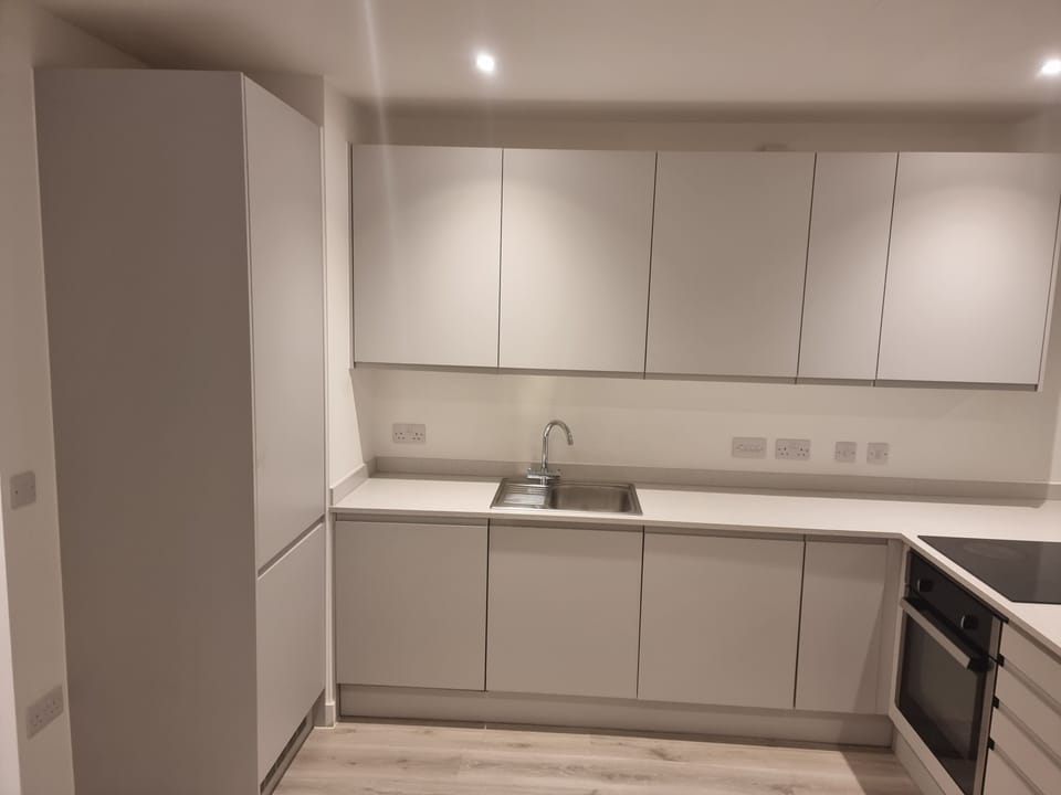 Apartment | Private kitchen | Fridge, microwave, oven, stovetop