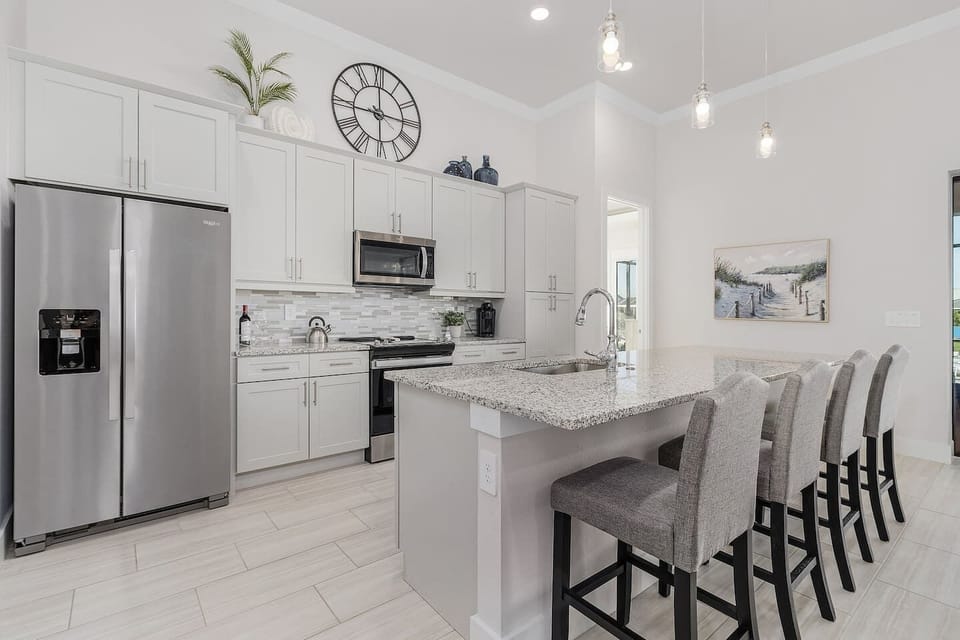 Indulge in a culinary adventure in the spacious kitchen!