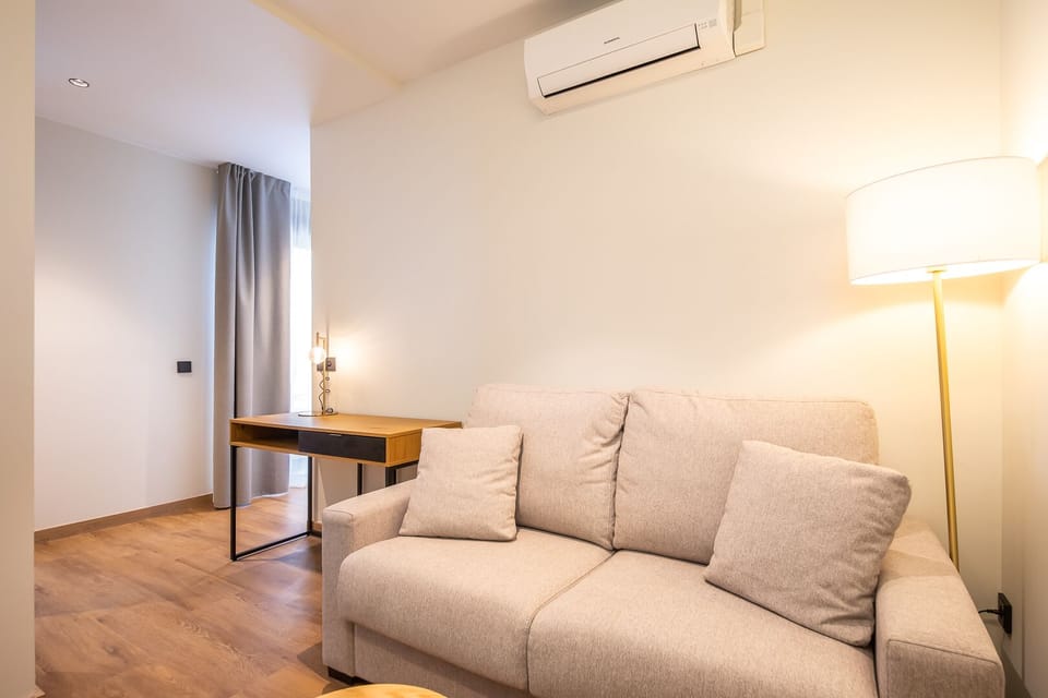 Suite | Living area | 49-inch Smart TV with cable channels