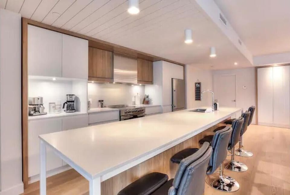 Gourmet, open concept kitchen