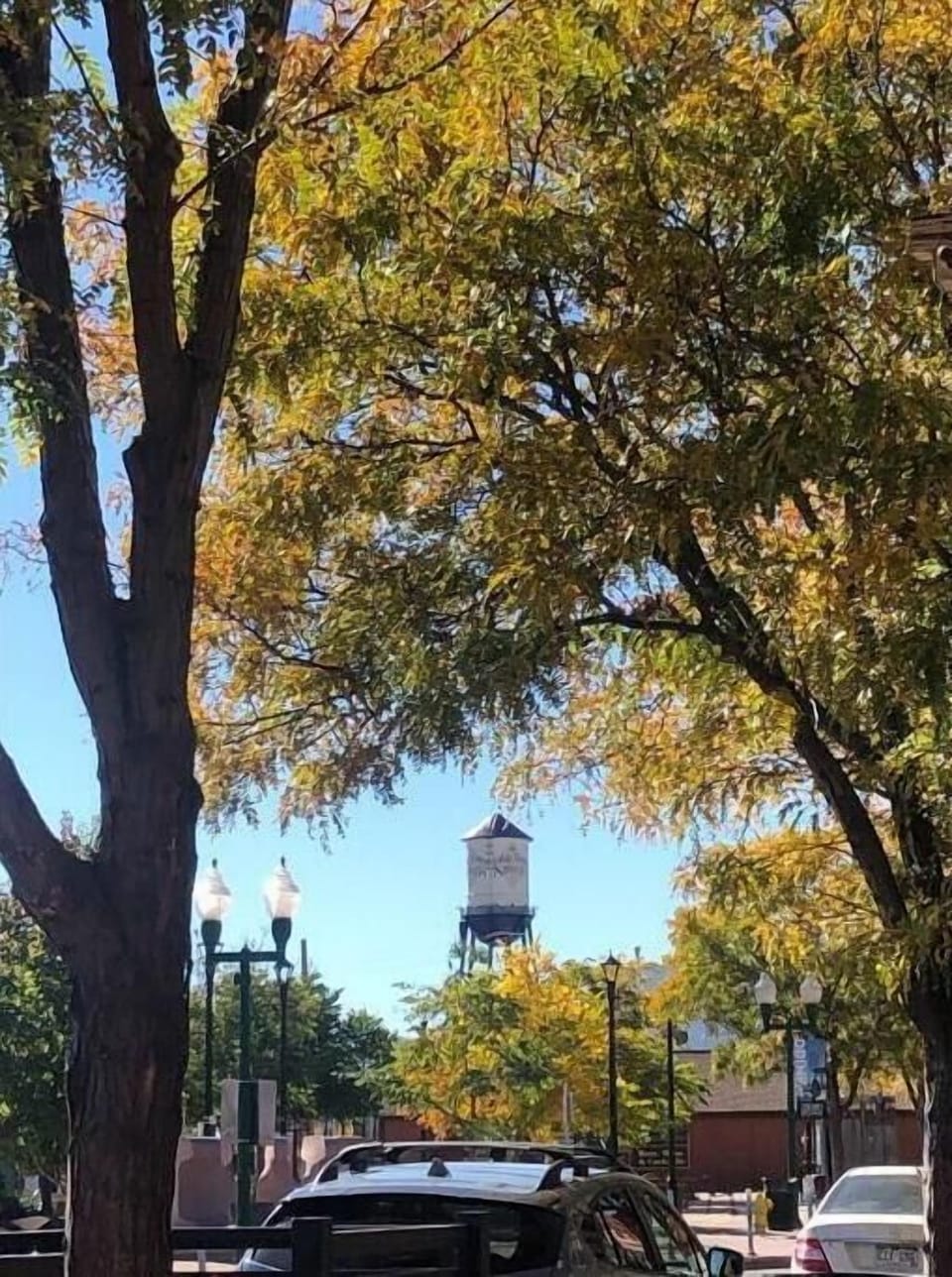 The iconic Water Tower from Grandview Ave three blocks away.
