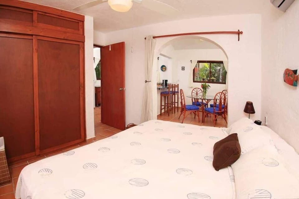 KING BEDROOM OPENS TO LIVING AREA