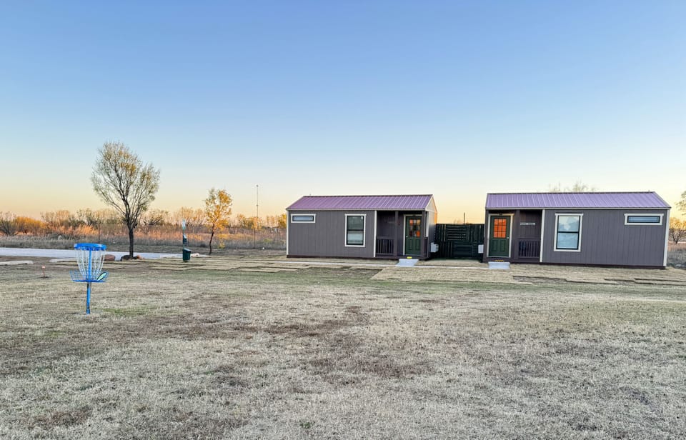two newest cabins at The Lazy Buffalo, bring along your fur babies