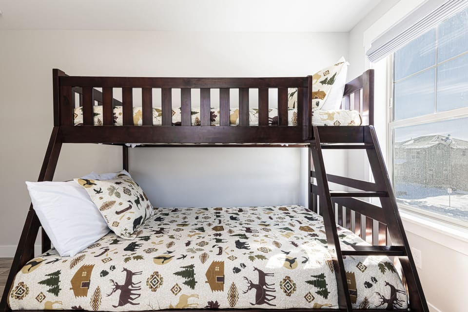 Bedroom 3 with Twin Over Full Bunk Beds, and Smart TV