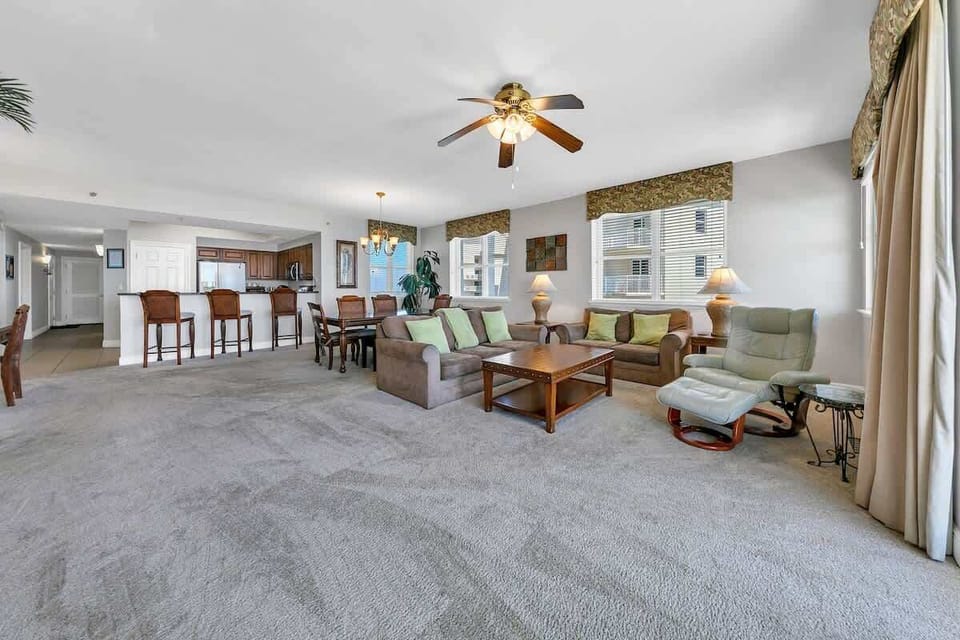 Gather in the living room to watch movies, play games and relax together.