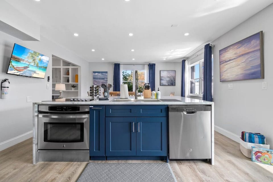 Beautiful kitchen designed for cooking together