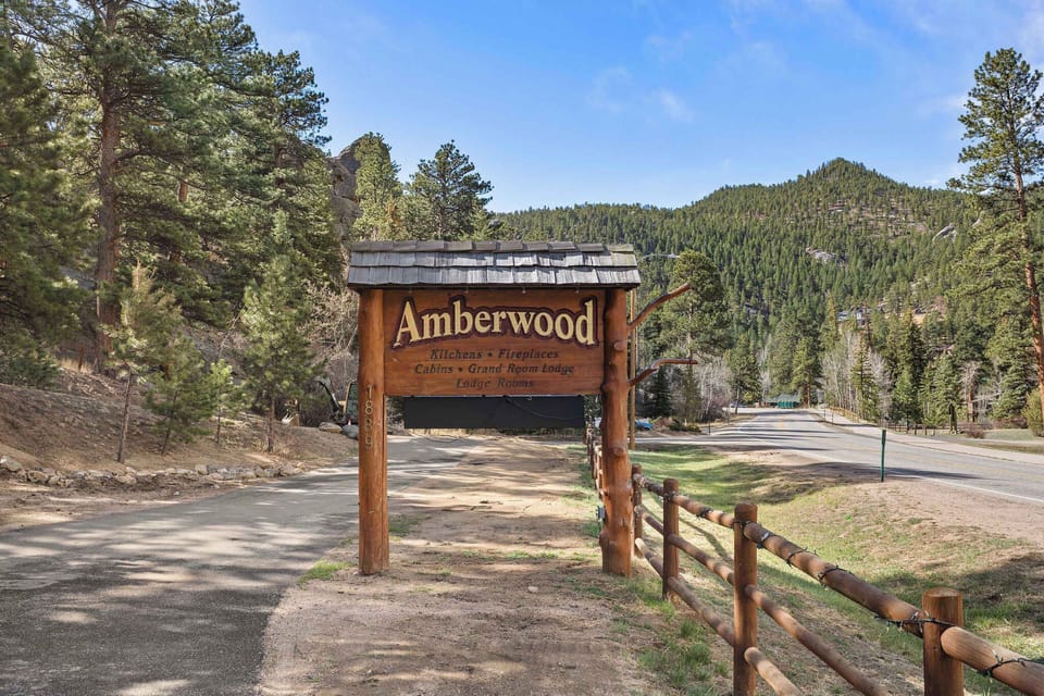 Look for the Amberwood sign on Fall River Road!