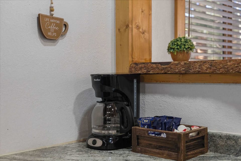 Always stocked with coffee, cream and sugar!