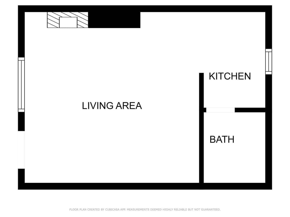 The layout of the cabin.
