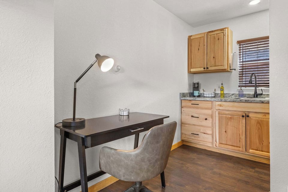 You can use the desk to get some work done if needed.