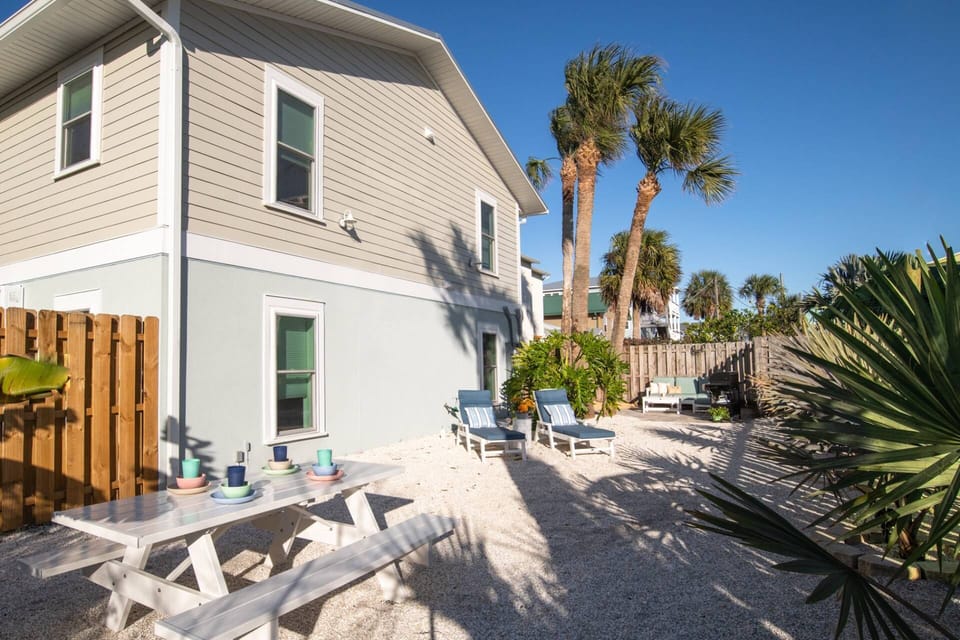 Soak up the sun in the backyard!