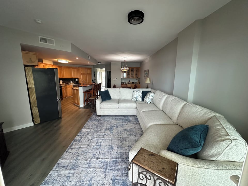 new couch in living room