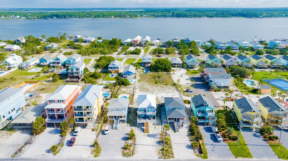 Cask and Coast West is nestled between the Little Lagoon and Gulf, providing endless water activities