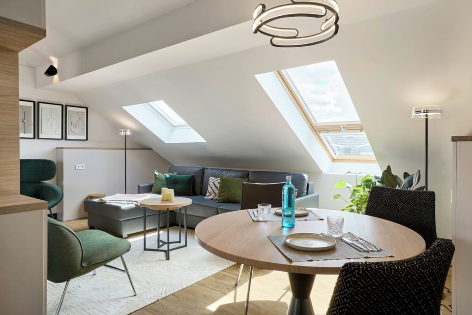 Penthouse, Patio | Living area | Smart TV