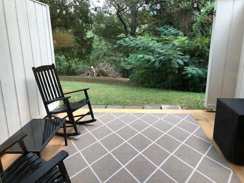 Tuck Away Place's outdoor seating area