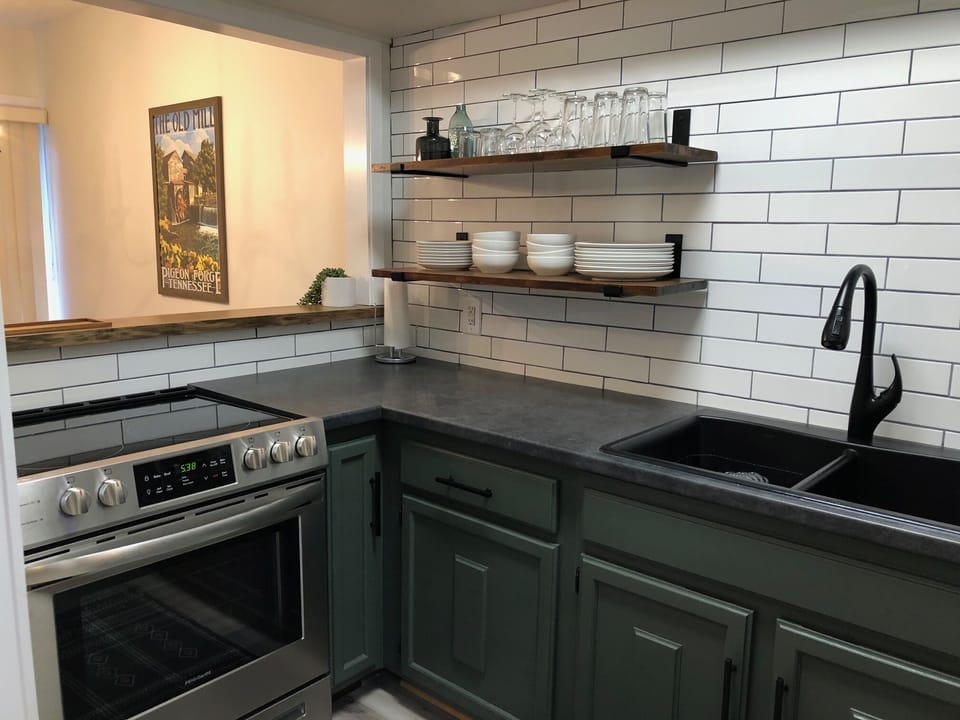 Tuck Away Place's fully equipped kitchen