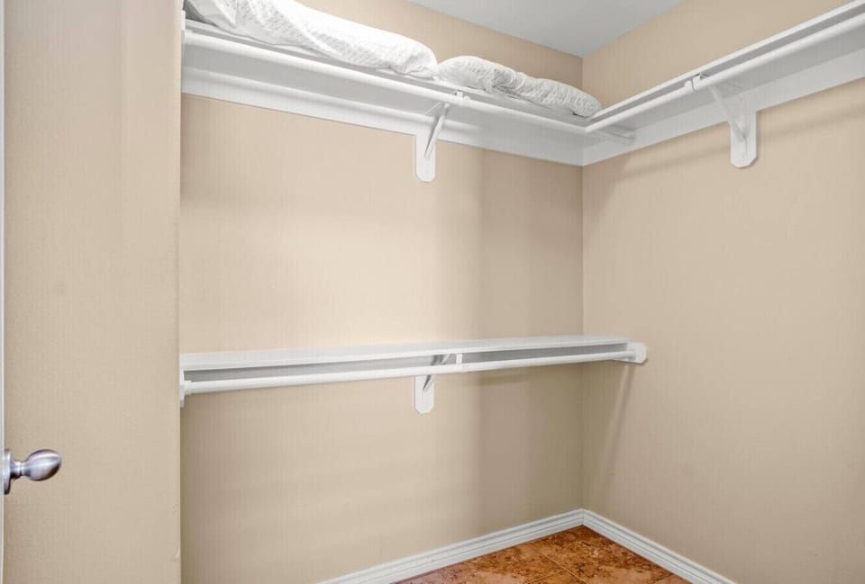 Plenty of storage for extended stays.
