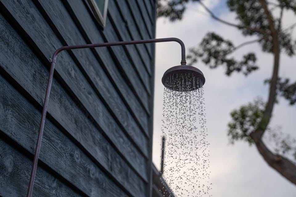 Our Alfresco Shower (w/hot water)