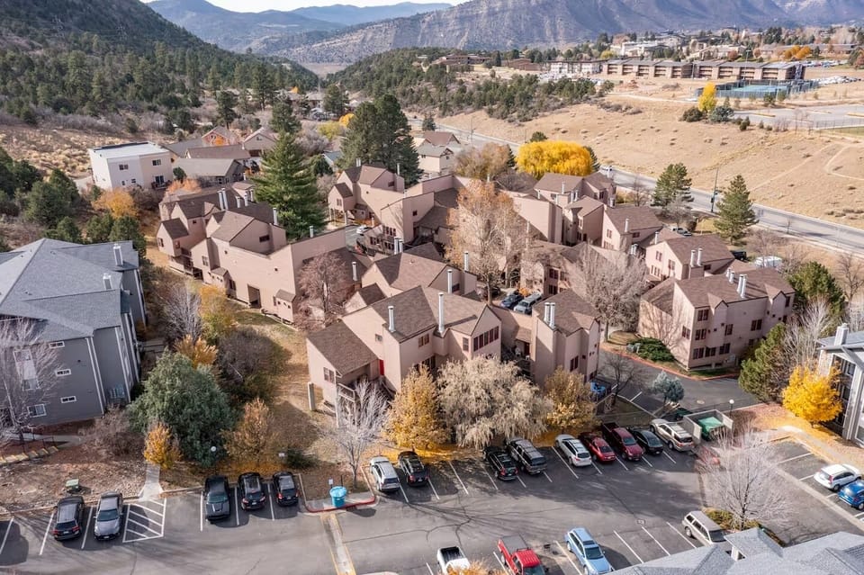 Aerial view of clubhouse