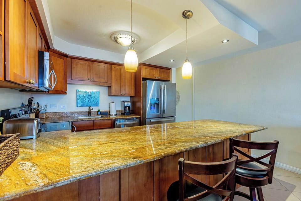 Spacious and Well-Stocked Kitchen