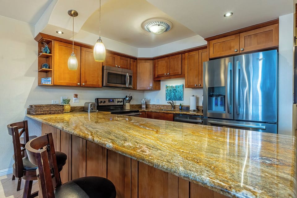 Spacious and Well-Stocked Kitchen
