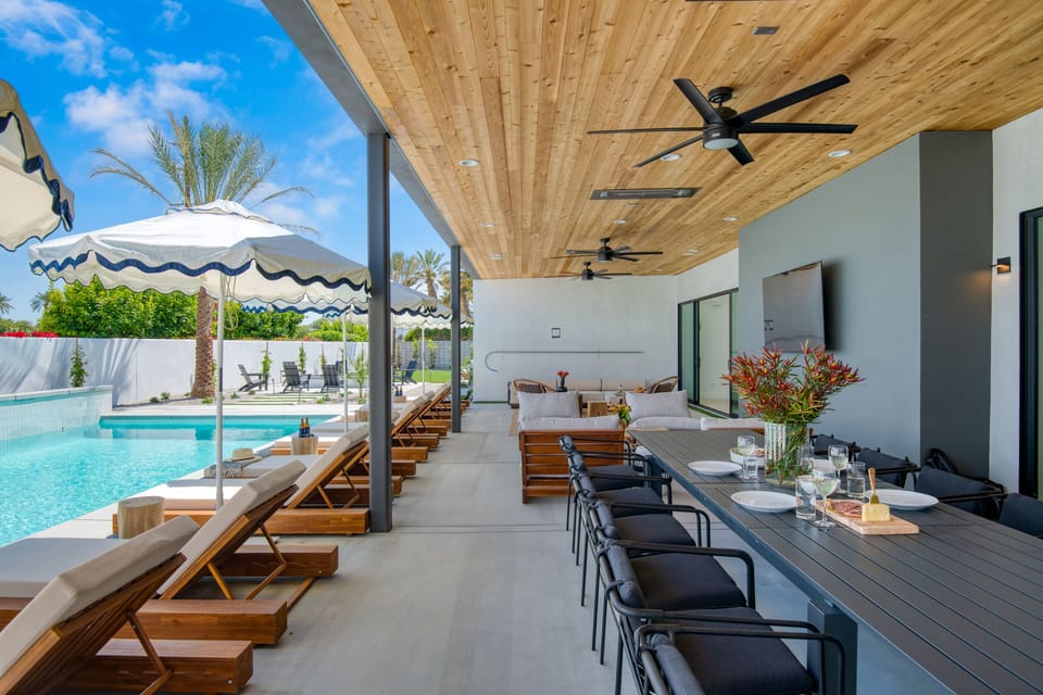 Outdoor living area (Villa 13).