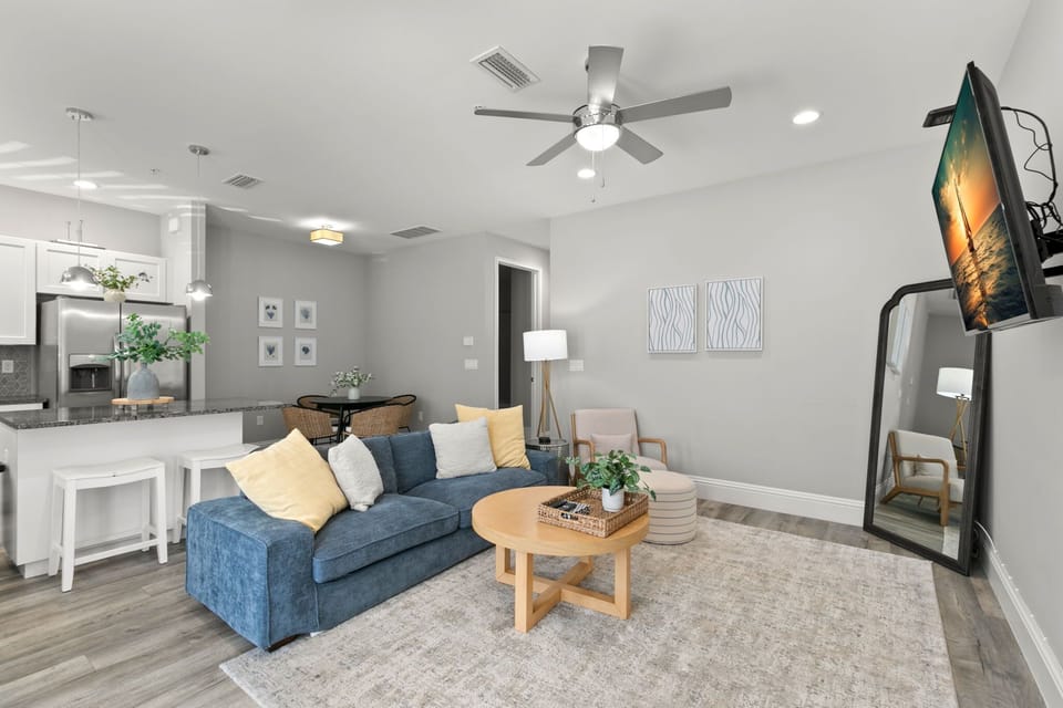 Canopy Cabana Living Room with Smart TV