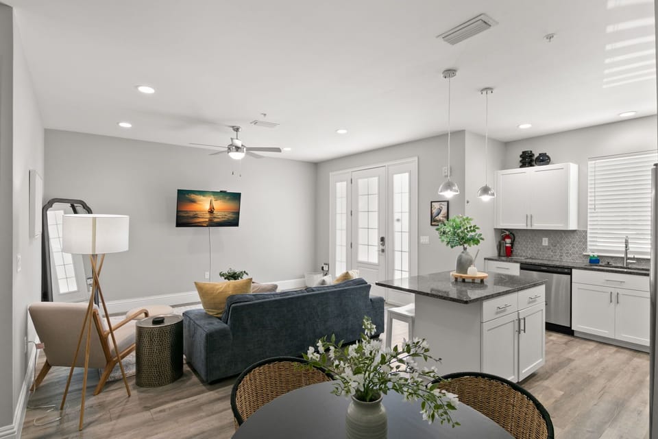 Open Concept Living and Dining Area