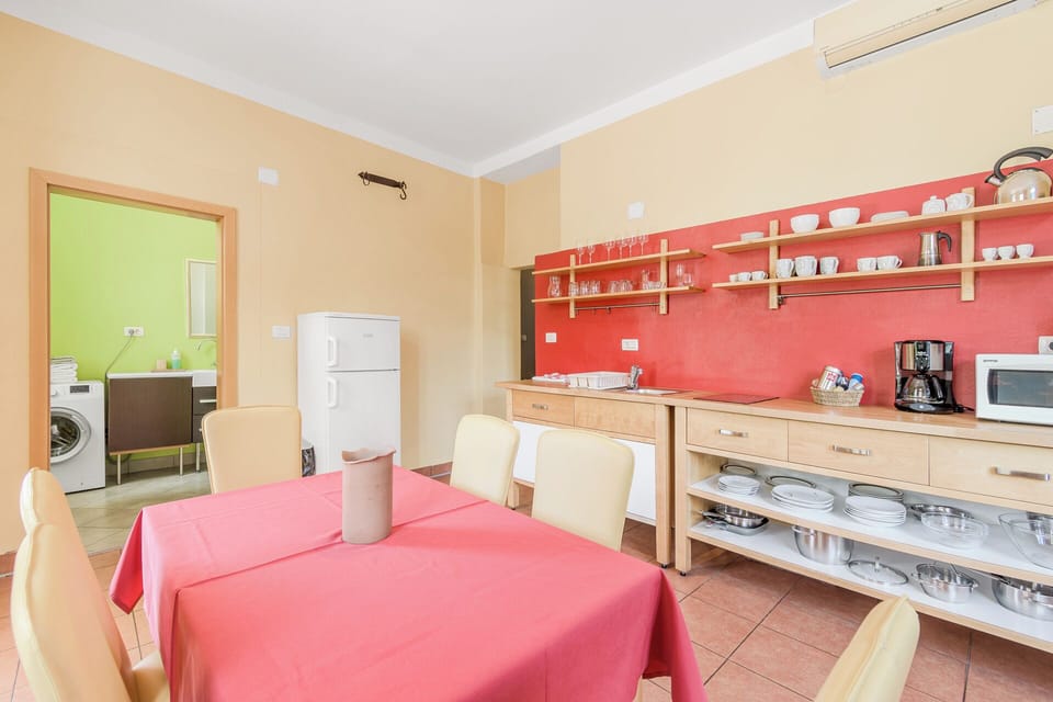 kitchen and dining area