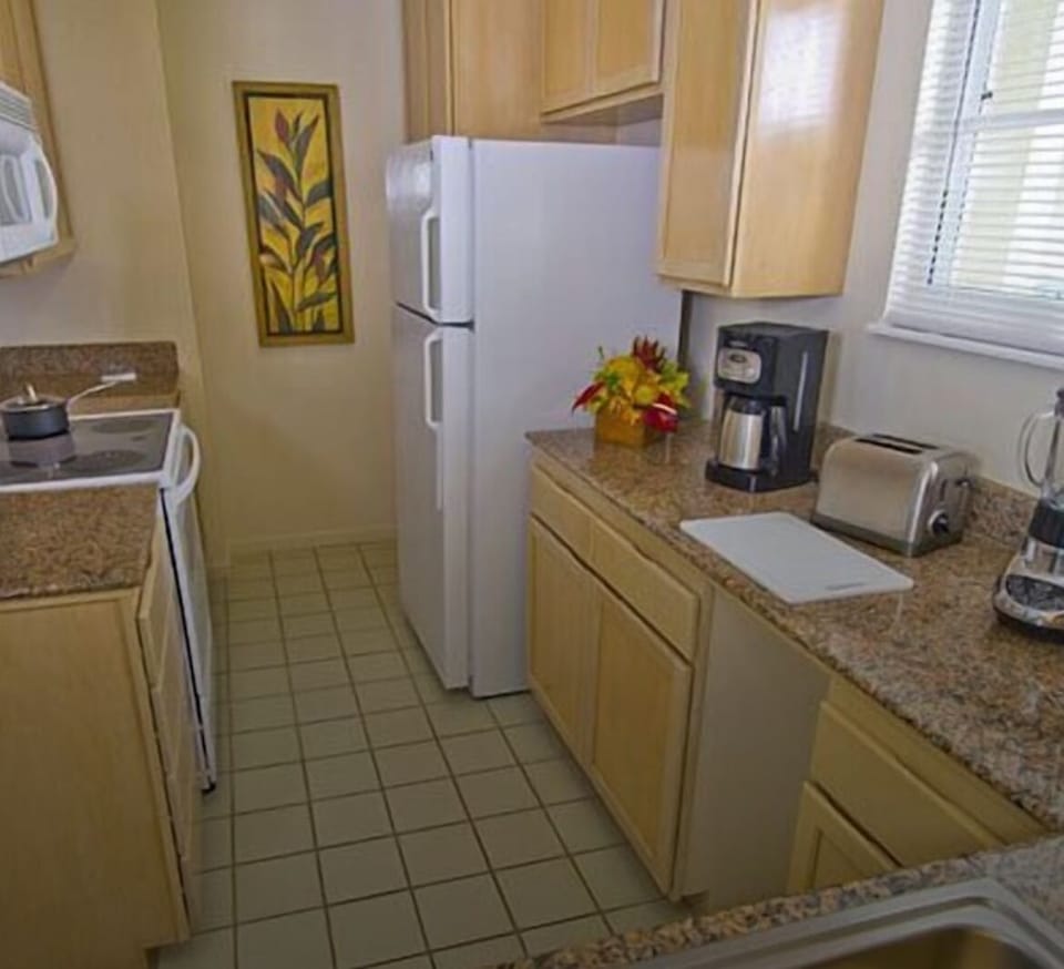 Full kitchen - stove-oven, refrigerator, dishwasher, microwave, coffee pot and..