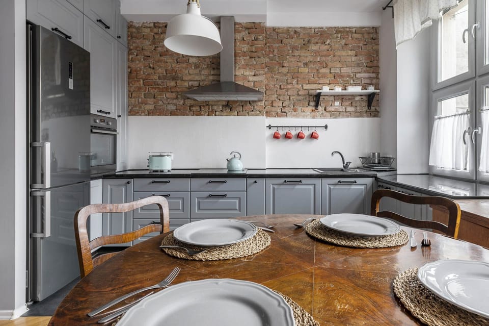 Design Apartment | Private kitchen | Fridge, oven, stovetop, dishwasher