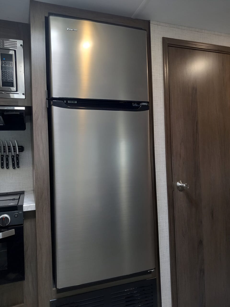 Tons of fridge space! No mini fridge here.