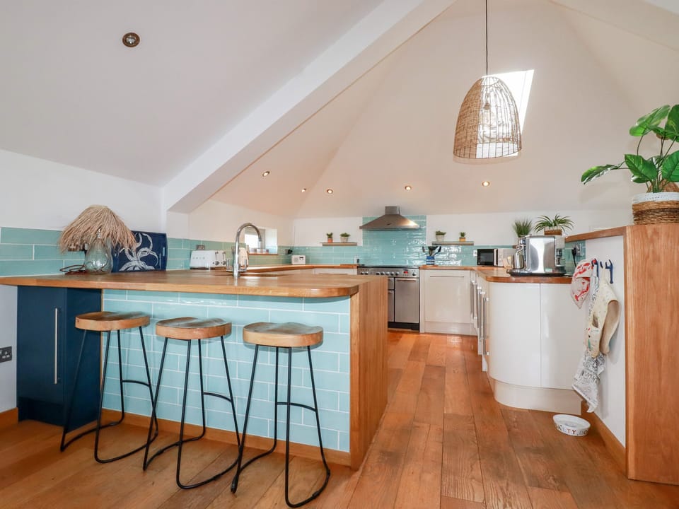 Fridge, dishwasher, electric kettle, toaster