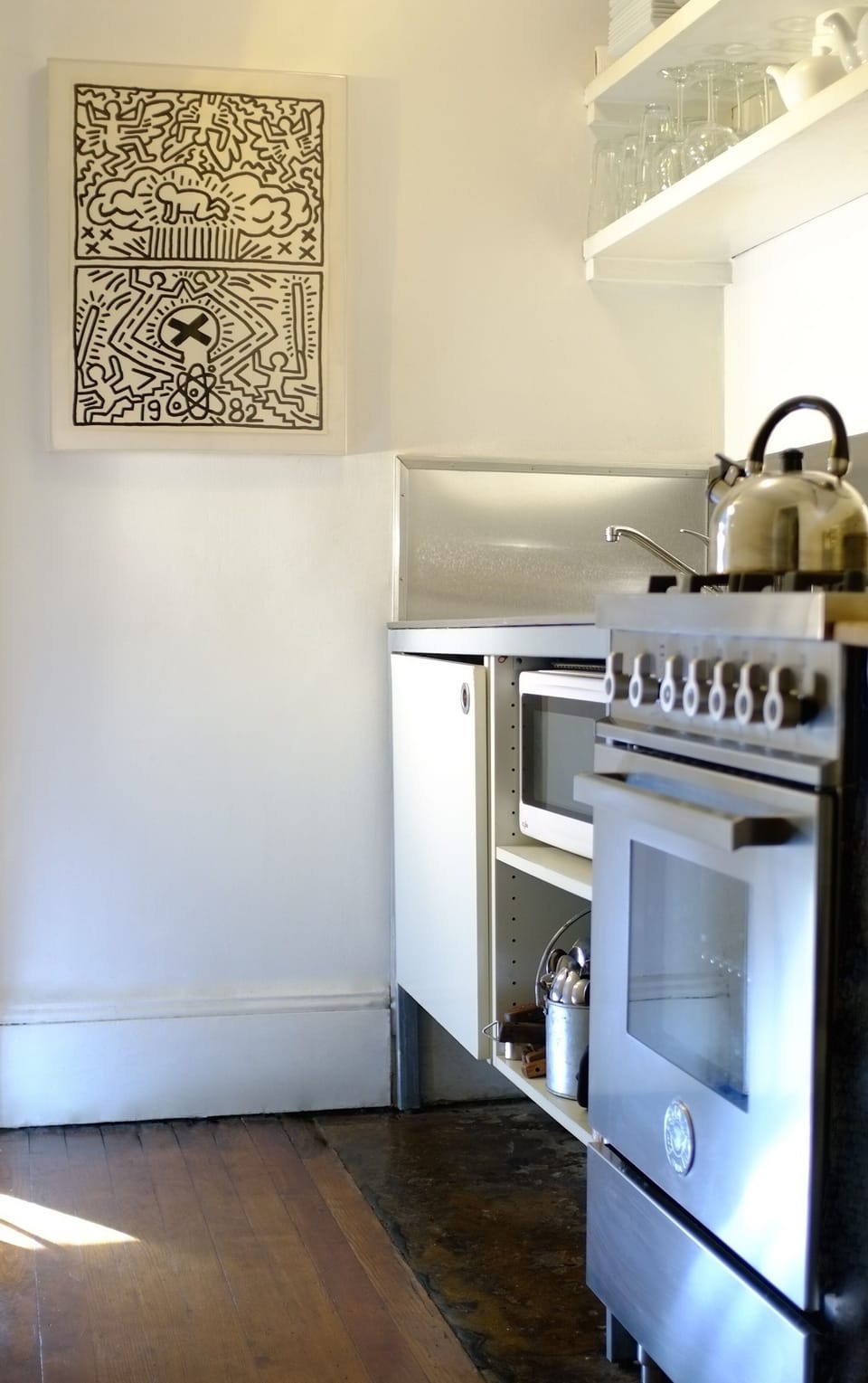 The kitchen and an old friend.